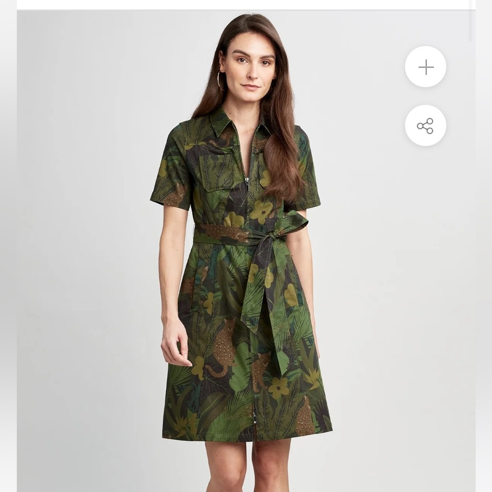Elie Tahari Jungle Tie Dress